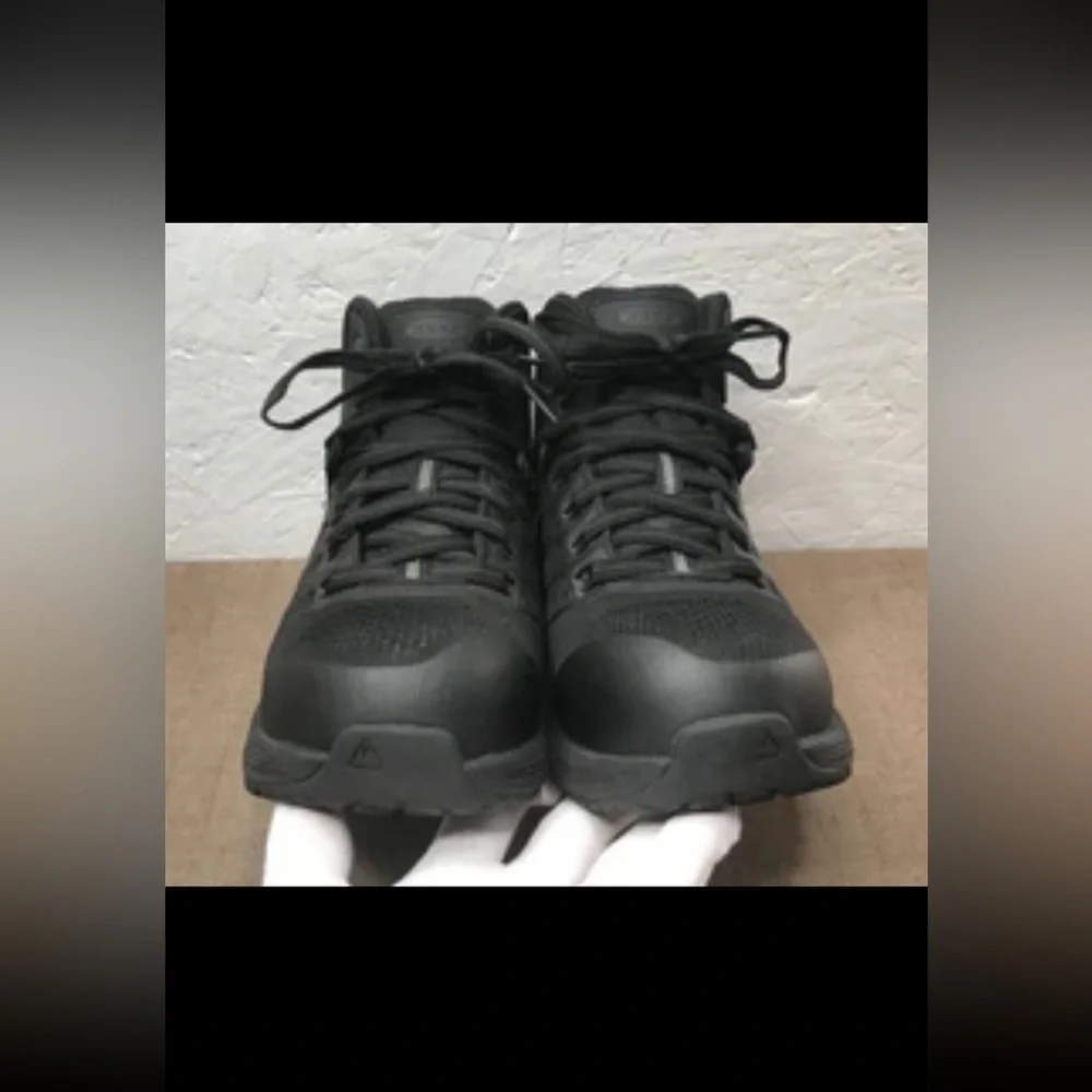 *Read Keen Utility Vista Energy Mid Women's 7W Black Work Boots Carbon Toe